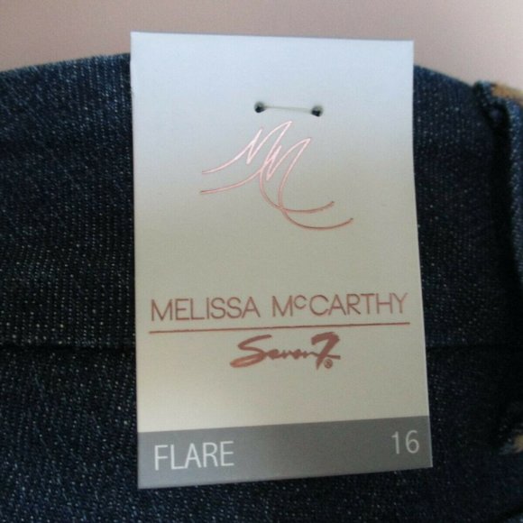 Melissa McCarthy Jeans Flare Plus Size 16 NWT - Picture 4 of 4